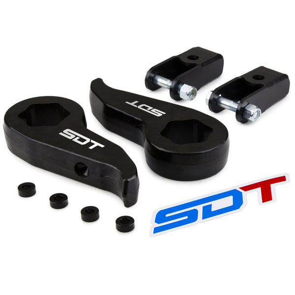 Street Dirt Track-2011-2019 GMC Sierra 2500HD 3500HD Front Lift Leveling Kit 2WD 4WD with Shock Extenders-Lift Kit-Street Dirt Track-