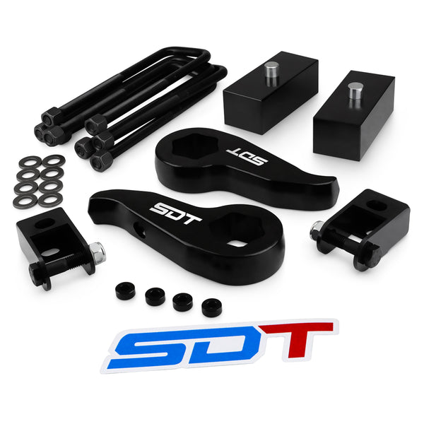 Street Dirt Track-2011-2019 GMC Sierra 2500HD 3500HD 4X4 4WD Full Lift Leveling Kit with Shock Extenders-Lift Kit-Street Dirt Track-3" Front + 2" Rear-SDT-LLK-1131