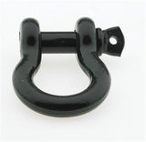 Street Dirt Track-1/2 inch D-Ring Shackle, Black Finish-winch-Smittybilt-