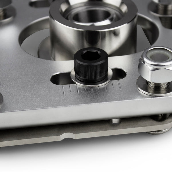 Street Dirt Track-Adjustable Billet Aluminum Caster Camber Plates 1994-2004 Ford Mustang-winch-Smittybilt-