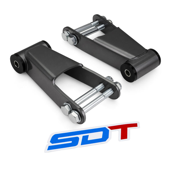 Street Dirt Track-1-2" Rear Drop Lowering Kit Steel Shackles 2004-2008 Ford F-150 2WD 4WD-Shackle-Street Dirt Track-