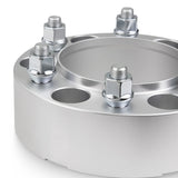 Street Dirt Track-2001-2021 CHEVROLET TAHOE 2WD/4WD - 6x139.7 Hubcentric Wheel Spacer Kit - Set of 4 with lip - Silver-Wheel Spacer-Street Dirt Track-