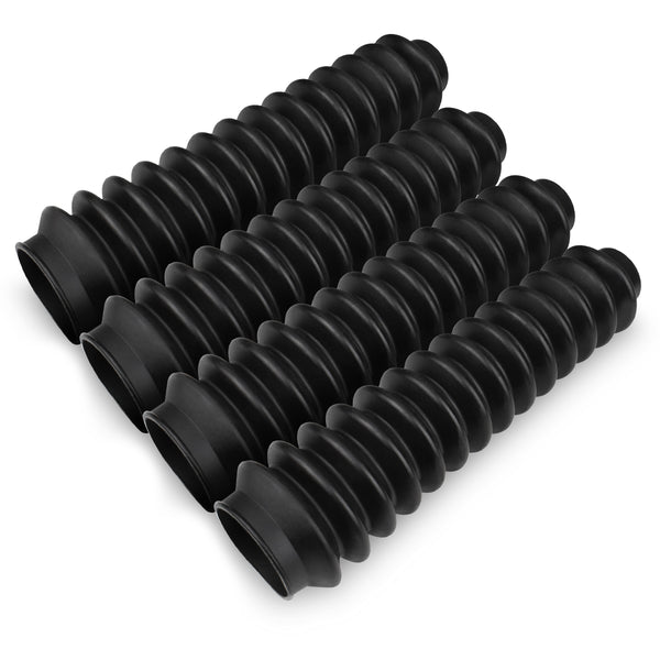 Street Dirt Track-Universal Black Shock Boots Set Of 4 PCS Strut Boots Covers Protectors Trucks SUV s-winch-Smittybilt-