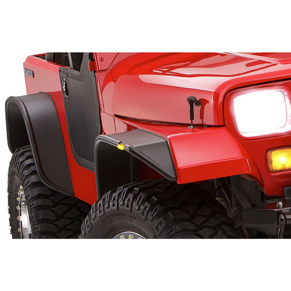 Street Dirt Track-1987-1995 Jeep Wrangler YJ Flat Style Fender Flare - Front/Rear Kit-fenderflare-Bushwacker-