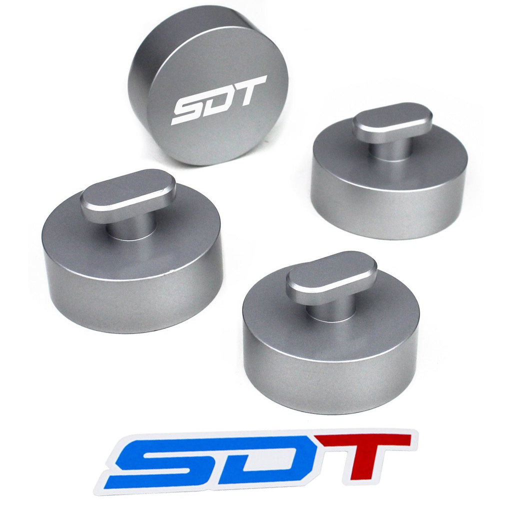 1997-2004 Chevy Corvette C5 4pc Silver Jack Pads Lifting Pucks Non Scratch Billet Aluminum