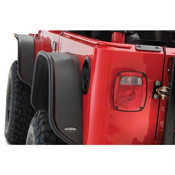 Street Dirt Track-1997-2006 Jeep Wrangler TJ Flat Style Fender Flare - Front/Rear Kit-fenderflare-Bushwacker-