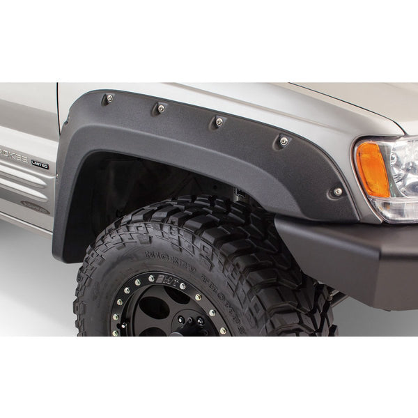 Street Dirt Track-1999-2004 Jeep Grand Cherokee WJ Cut-Out Style Fender Flare - Front/Rear Kit-fenderflare-Bushwacker-