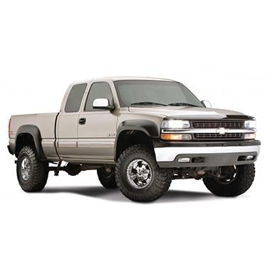 Street Dirt Track-1999-2007 Chevy Silverado 1500 Extend-A-Fender Flare - Front/Rear Kit-fenderflare-Bushwacker-Matte Black-B/W40945-02