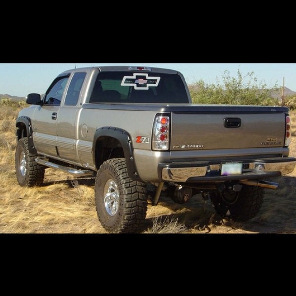 Street Dirt Track-1999-2007 Chevy Silverado 1500 Pocket Style Fender Flare - Front/Rear Kit-fenderflare-Bushwacker-