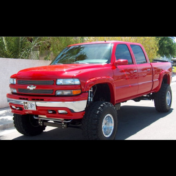 Street Dirt Track-1999-2007 Chevy Silverado 1500 Pocket Style Fender Flare - Front/Rear Kit-fenderflare-Bushwacker-