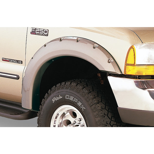Street Dirt Track-1999-2007 Ford F250 F350 Pocket Style Fender Flare - Front/Rear Kit-fenderflare-Bushwacker-