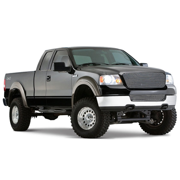Street Dirt Track-2004-2008 Ford F150 Extend-A-Fender Flare - Front/Rear Kit-fenderflare-Bushwacker-Matte Black-B/W20915-02