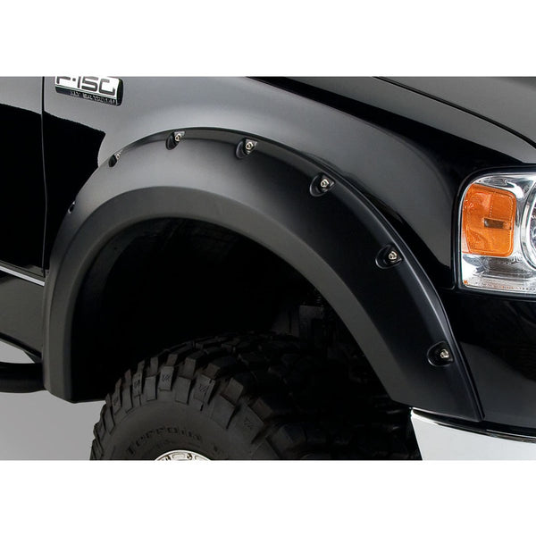 Street Dirt Track-2004-2008 Ford F150 Pocket Style Fender Flare - Front/Rear Kit-fenderflare-Bushwacker-