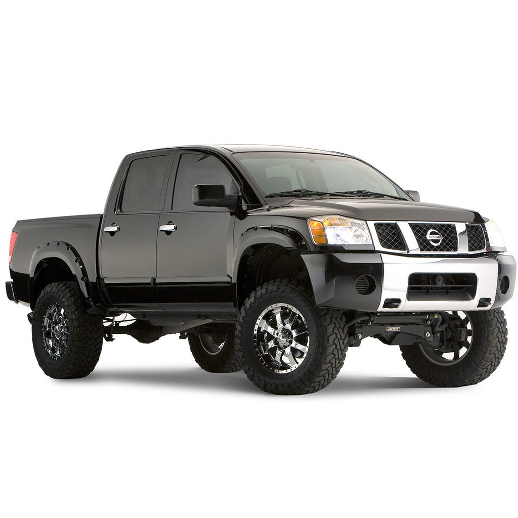 2004-2012 Nissan Titan Pocket Style Fender Flare without Bedside Lock Box- Front/Rear Kit