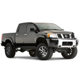 Street Dirt Track-2004-2012 Nissan Titan Pocket Style Fender Flare without Bedside Lock Box- Front/Rear Kit-fenderflare-Bushwacker-Matte Black-B/W70908-02
