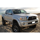 Street Dirt Track-2005-2011 Toyota Tacoma Pocket Style Fender Flare - Front/Rear Kit-fenderflare-Bushwacker-Matte Black-B/W31925-02