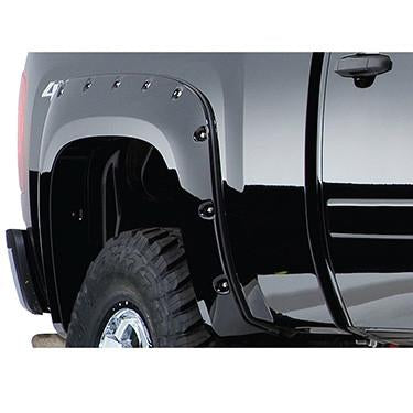 Street Dirt Track-2007-2013 Chevy Silverado 1500 Pocket Style Fender Flare - Front/Rear Kit-fenderflare-Bushwacker-