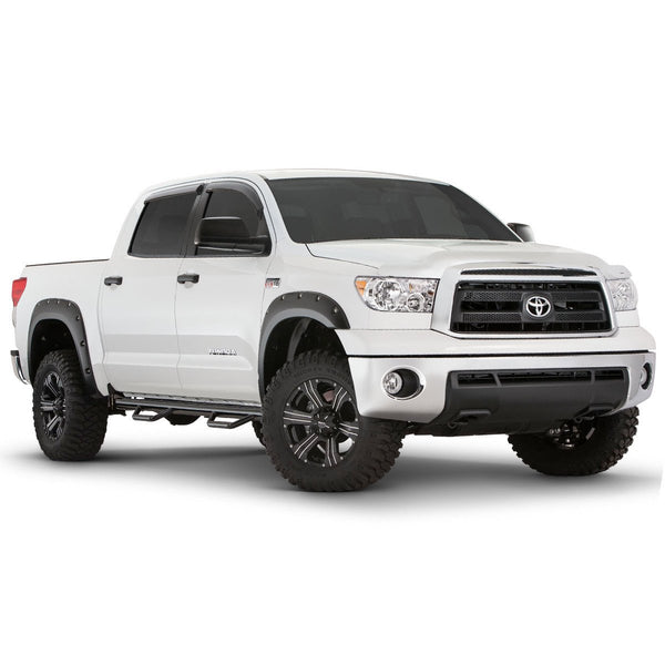 Street Dirt Track-2007-2013 Toyota Tundra Pocket Style Fender Flare - Front/Rear Kit-fenderflare-Bushwacker-Matte Black-B/W30911-02