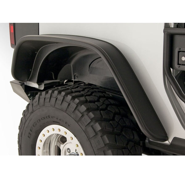Street Dirt Track-2007-2016 Jeep Wrangler JK Flat Style Fender Flare - Front/Rear Kit-fenderflare-Bushwacker-