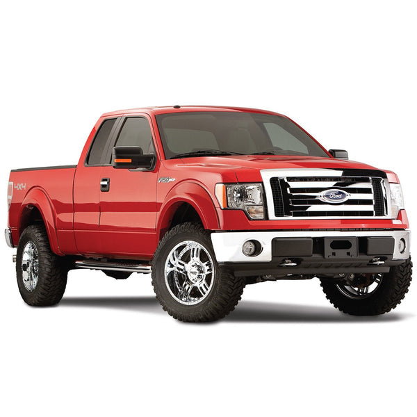 Street Dirt Track-2009-2013 Ford F150 Extend-A-Fender Flare - Front/Rear Kit-fenderflare-Bushwacker-Matte Black-B/W20926-02