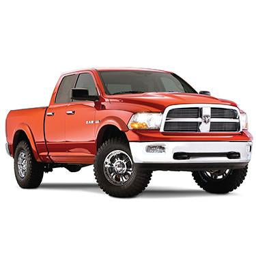 Street Dirt Track-2009-2016 Dodge Ram 1500 2500 3500 Extend-A-Fender Flare - Front/Rear Kit-fenderflare-Bushwacker-Matte Black-B/W50914-02