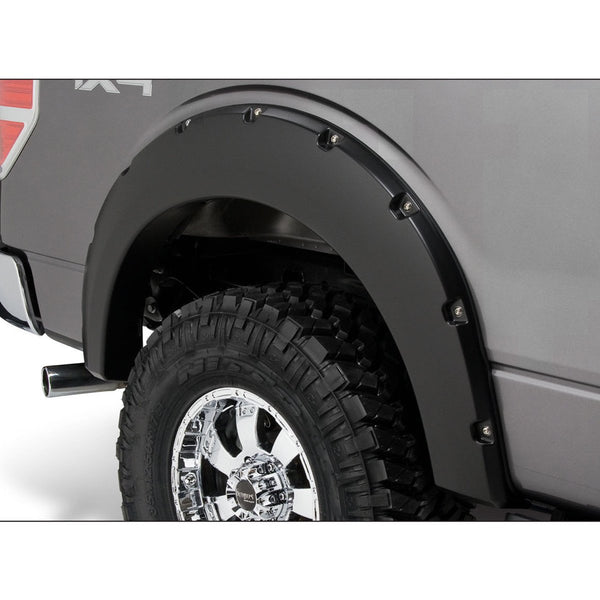 Street Dirt Track-2009-2016 Ford F150 Pocket Style Fender Flare - Front/Rear Kit-fenderflare-Bushwacker-