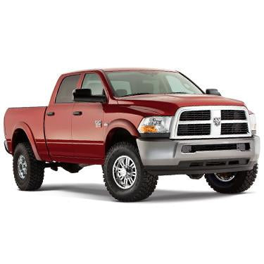 Street Dirt Track-2010-2016 Dodge Ram 2500 3500 Extend-A-Fender Flare - Front/Rear Kit-fenderflare-Bushwacker-Matte Black-B/W50918-02