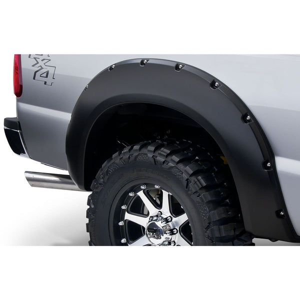 Street Dirt Track-2011-2016 Ford F250 F350 Pocket Style Fender Flare - Front/Rear Kit-fenderflare-Bushwacker-