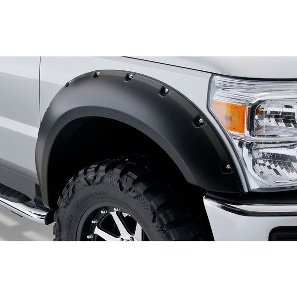 Street Dirt Track-2011-2016 Ford F250 F350 Pocket Style Fender Flare - Front/Rear Kit-fenderflare-Bushwacker-