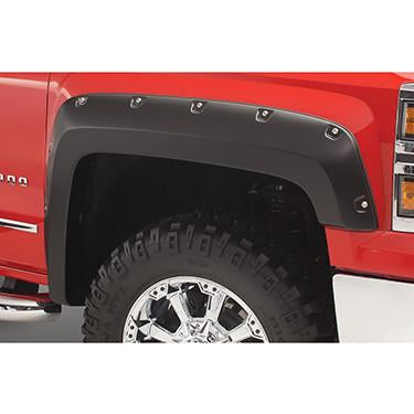 Street Dirt Track-2014-2016 Chevy Silverado 1500 Pocket Style Fender Flare - Front/Rear Kit-fenderflare-Bushwacker-