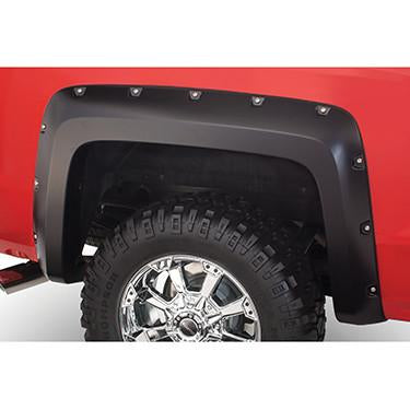 Street Dirt Track-2014-2016 GMC Sierra 2500 3500 Pocket Style Fender Flare - Front/Rear Kit-fenderflare-Bushwacker-