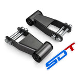 Street Dirt Track-1" - 2" Steel Rear Lift Shackles Pair Kit 2002-2008 Dodge Ram 1500 2WD 4WD-Shackle-Street Dirt Track-