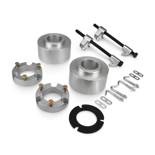 Street Dirt Track-Billet Lift Kit w/ Lean Spacer + Removal Tool 2007-2014 TOYOTA FJ CRUISER 4x2 4x4-Lift Kit-Street Dirt Track-3" Front + 2.5" Rear / Silver-SDT-LLK-1490