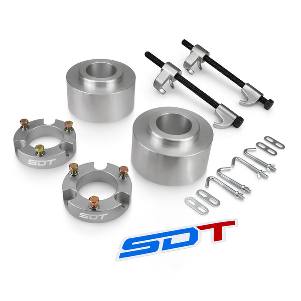 Street Dirt Track-2007-2014 TOYOTA FJ CRUISER Lift Kit + Coil Compressor Tool 4x2 4x4-Lift Kit-Street Dirt Track-2.5" Front + 2.5" Rear / Silver-SDT-LLK-1468