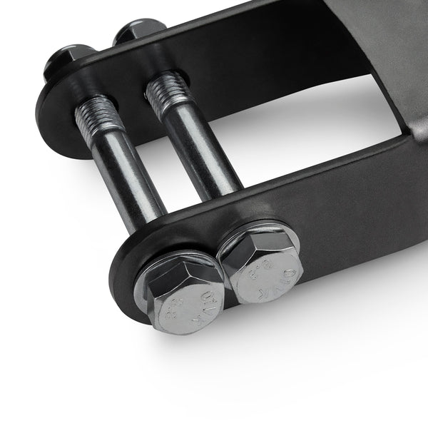 Street Dirt Track-1" - 2" Steel Rear Lift Shackles Pair Kit 2002-2008 Dodge Ram 1500 2WD 4WD-Shackle-Street Dirt Track-