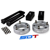 Street Dirt Track-2007-2019 GMC Sierra 1500 Full Leveling Lift Kit 2WD 4WD-Lift Kit-Street Dirt Track-3" Front + 1" Rear-Silver-