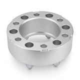 Street Dirt Track-2002-2006 CHEVROLET AVALANCHE 1500 2WD/4WD - 6x139.7 Hubcentric Wheel Spacer Kit - Set of 4 with lip - Silver-Wheel Spacer-Street Dirt Track-