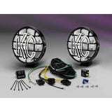 Street Dirt Track-6" Apollo Pro Halogen Pair Pack System - Driving/Spread Black Powder Coated-light-KC HiLite-55-K/C151