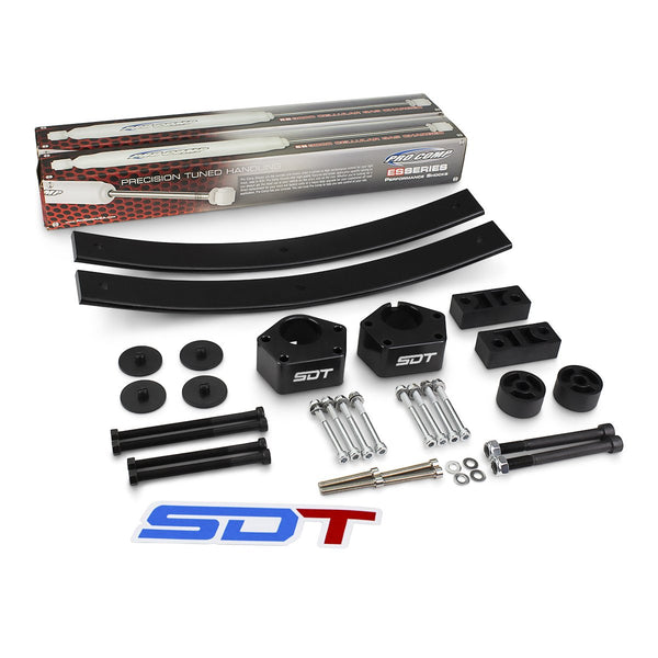 Street Dirt Track-1986-1995 Toyota IFS Pickup 4WD 3" Front 2" Rear Add A Leaf Kit + Shocks + Diff Drop-Lift Kit-Street Dirt Track-3"-2"-SDT-LLK-1885