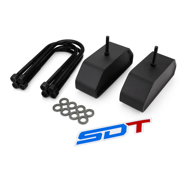 Street Dirt Track-1980-2004 Ford F350 Superduty 4WD 4x4 Front Heavy Duty Steel Blocks Lift Kit-leafspring-Street Dirt Track-3" Front-SDT-LLK-1918