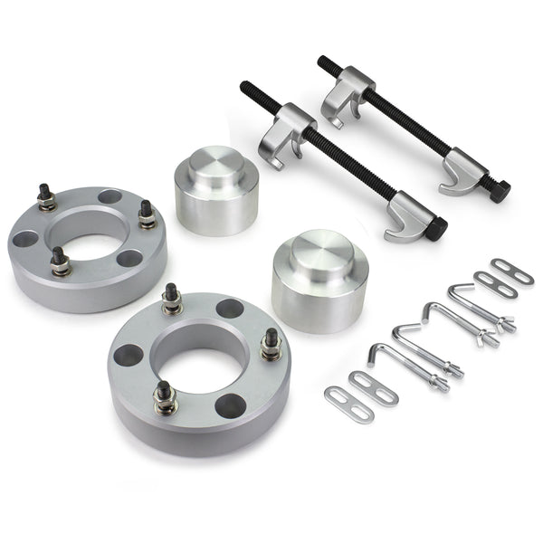 Street Dirt Track-Full Lift Kit + Compressor Tool 2007-2020 Chevy Suburban 1500-Lift Kit-Street Dirt Track-3" FRONT + 2" REAR-Silver-SDT-LLK-1492