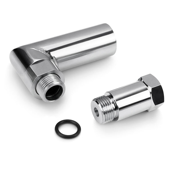 Street Dirt Track-Steel O2 Sensor Spacer Extender M18 x 1.5 Bung Pipe Weld 90 Degree Angle-Lift Kit-Street Dirt Track-