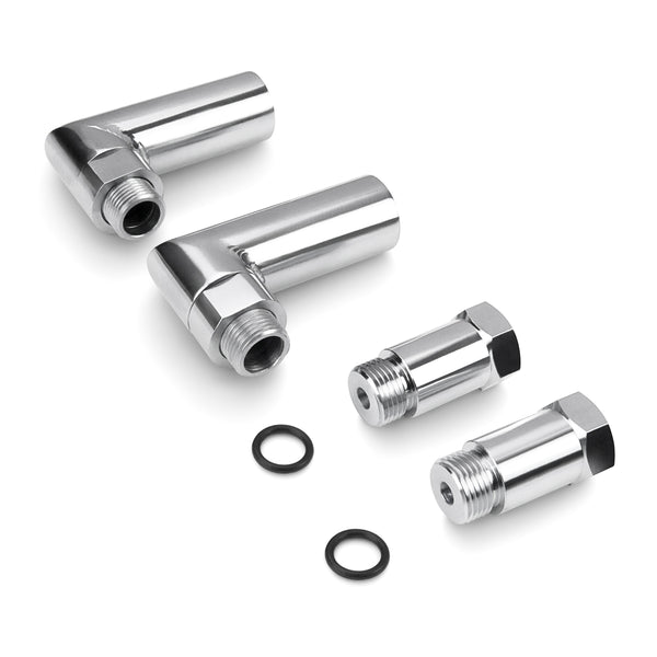 Street Dirt Track-Steel O2 Sensor Spacer Extender M18 x 1.5 Bung Pipe Weld 90 Degree Angle-Lift Kit-Street Dirt Track-