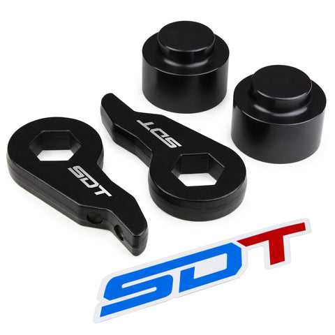 1999-2016 CADILLAC ESCALADE 6x139.7 Hubcentric Wheel Spacer Kit - Set of 4 with lip- Silver