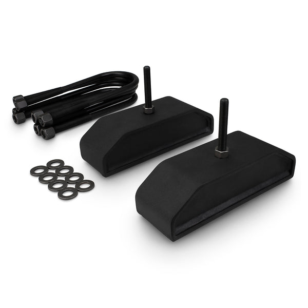 Street Dirt Track-1980-2004 Ford F350 Superduty 4WD 4x4 Front Heavy Duty Steel Blocks Lift Kit-leafspring-Street Dirt Track-