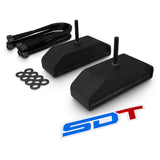 Street Dirt Track-1980-2004 Ford F350 Superduty 4WD 4x4 Front Heavy Duty Steel Blocks Lift Kit-leafspring-Street Dirt Track-2" Front-SDT-LLK-1916
