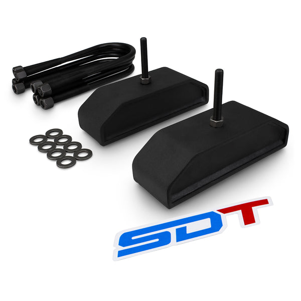 Street Dirt Track-1980-2004 Ford F350 Superduty 4WD 4x4 Front Heavy Duty Steel Blocks Lift Kit-leafspring-Street Dirt Track-2" Front-SDT-LLK-1916