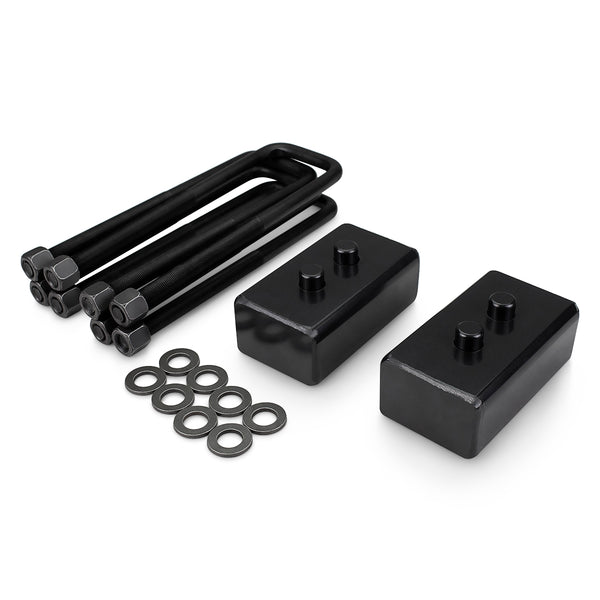 Street Dirt Track-2" Rear Lift Leveling Kit 2004-2021 Ford F-150 Blocks + U-Bolts 2WD 4WD-Lift Kit-Street Dirt Track-2" Rear-SDT-LLK-1789