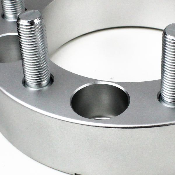 Street Dirt Track-Fits 2003-2017 Nissan Titan 2WD/4WD - 6x139.7 108mm Lug Centric Wheel Spacers Kit - Set of 4 with no lip - Silver-Wheel Spacer-Street Dirt Track-