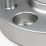 Street Dirt Track-1986-1992 JEEP COMANCHE 2WD/4WD - 5x114.3 Wheel Spacers Kit - Set of 4 with lip - Silver-Wheel Spacer-Street Dirt Track-